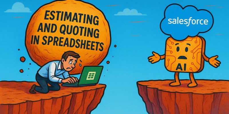 quoting and estimating services in spreadsheets will make it nearly impossible to apply AI aspirations